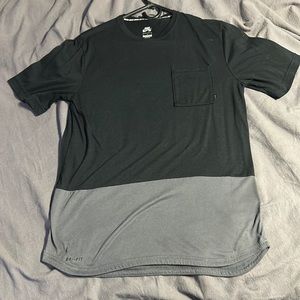 Nike sb dri fit shirt 75% polyester 15% recycled cotton black grey Size m #9